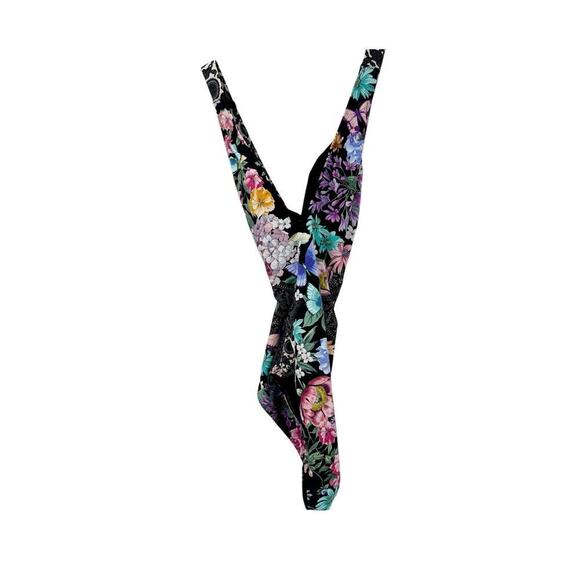 Johnny Was CSW2523AM Black Butterfly Cross Back One Piece Multicolor Size S NWT - Picture 6 of 12